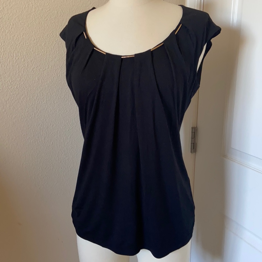 WHBM Black Blouse Size S